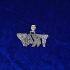 925 Silver Moissanite Custom Trap Pendent