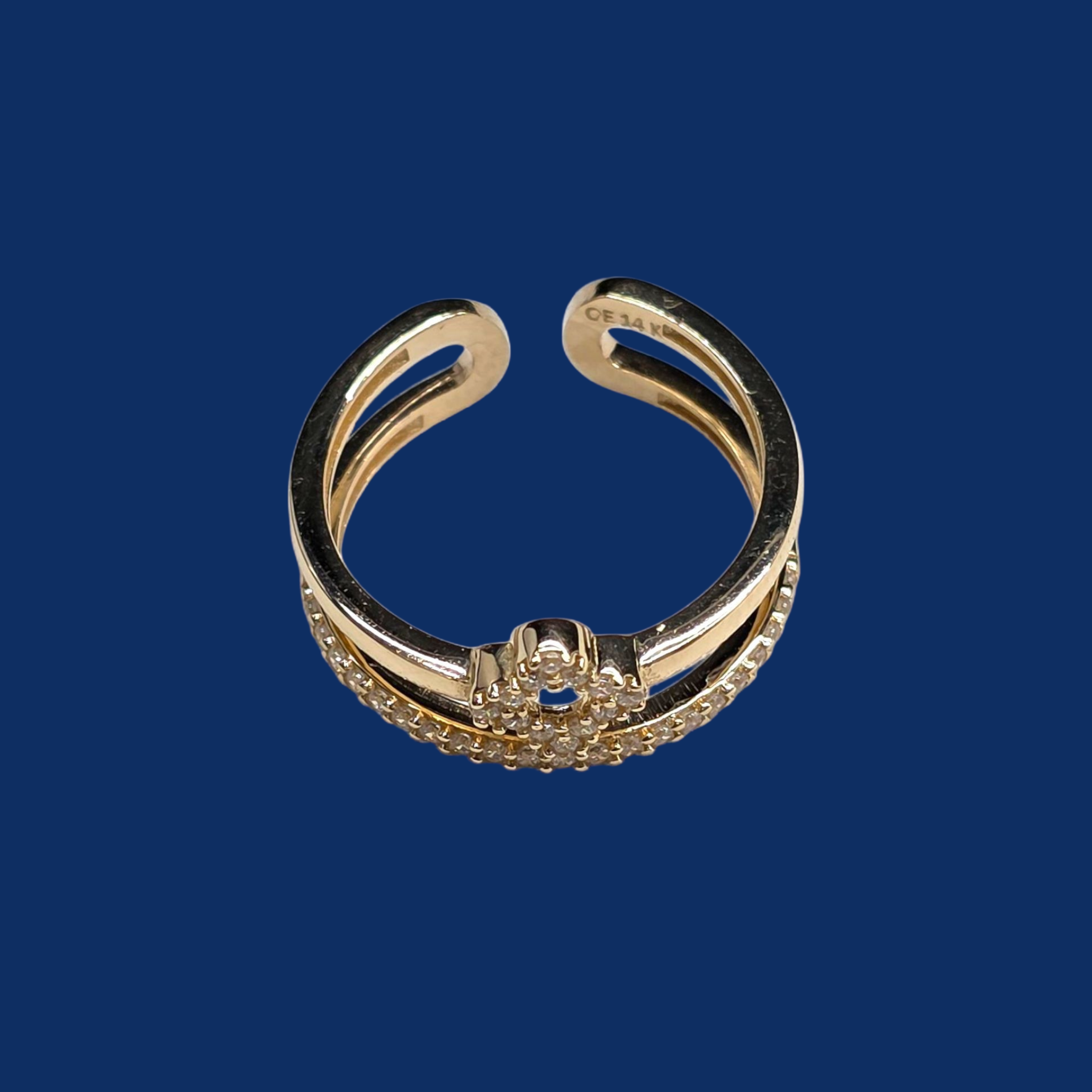 14K Gold Adjustable Women's Ring