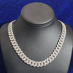 925 Silver Moissanite Miami Cuban Solid 12MM