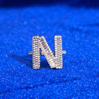 925 Silver Moissanite Custom Initial Rings