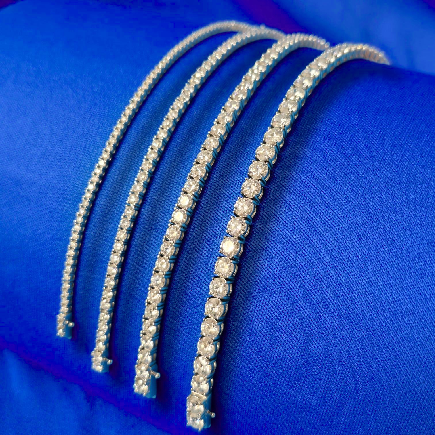 925 Silver Moissanite Tennis Bracelet 2mm
