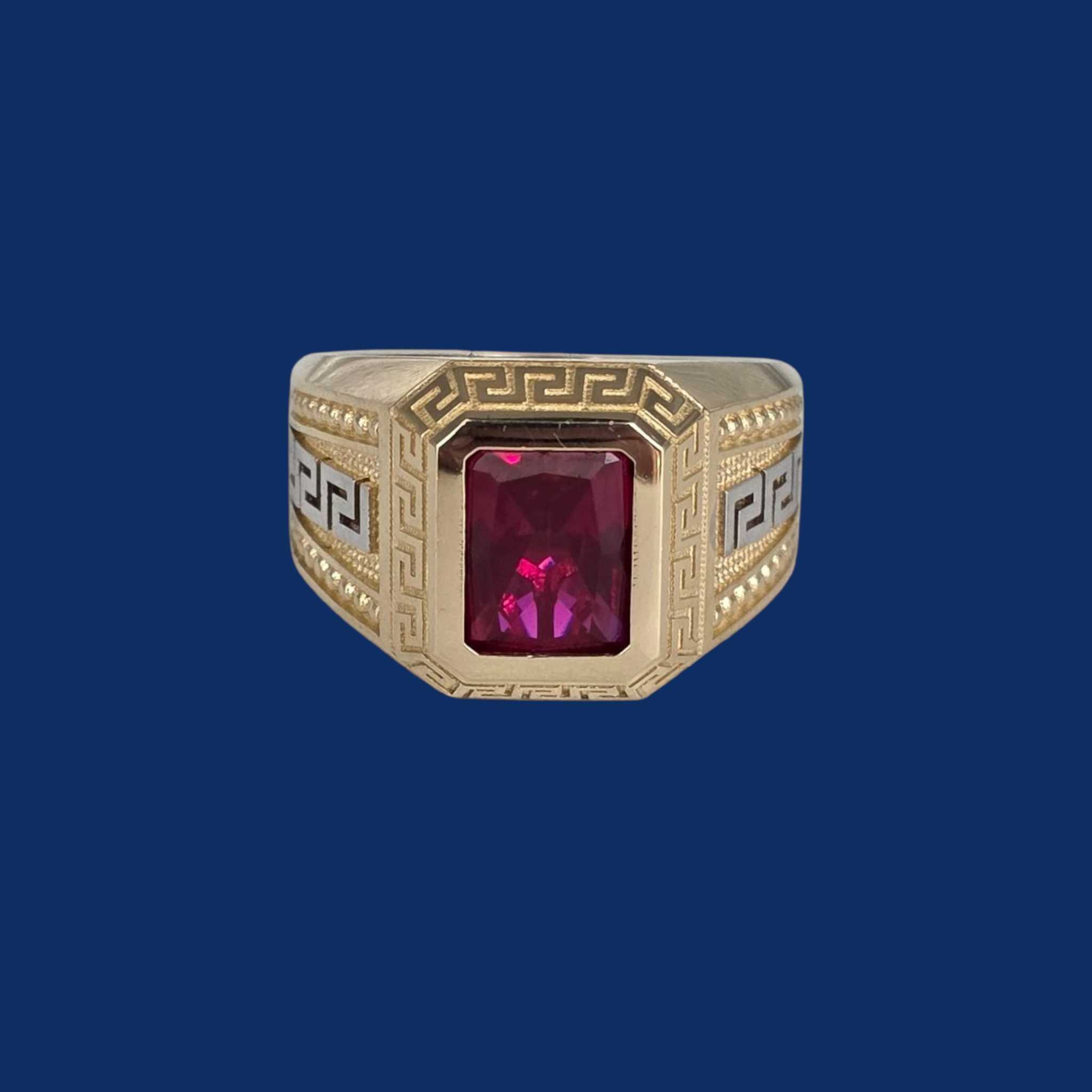 14K Gold Ruby Men’s Ring