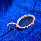 925 Silver Moissanite Pendent 4.30 CTW