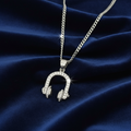 Stainless Steel Headphone Charm and Chain Combo 24" at Flawless Jewelry