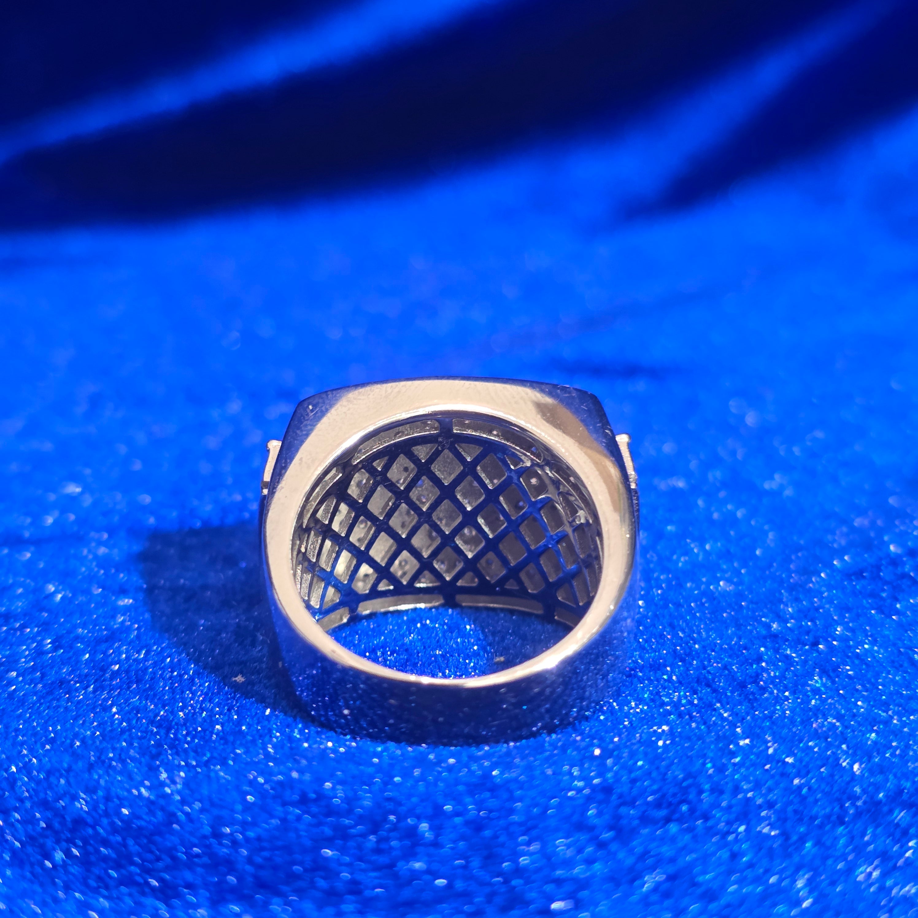 925 Silver Moissanite King Ring