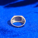 925 Silver Moissanite Square Ring