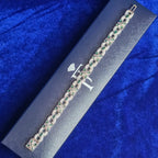 925 Silve Moissanite Colored Bracelet.