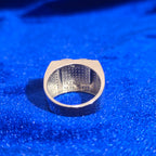 925 Silver Moissanite Square Ring