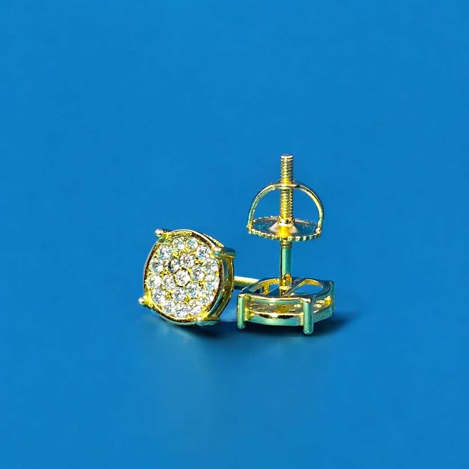 925 Silver Moissanite Circle Earrings 0.25 CTW