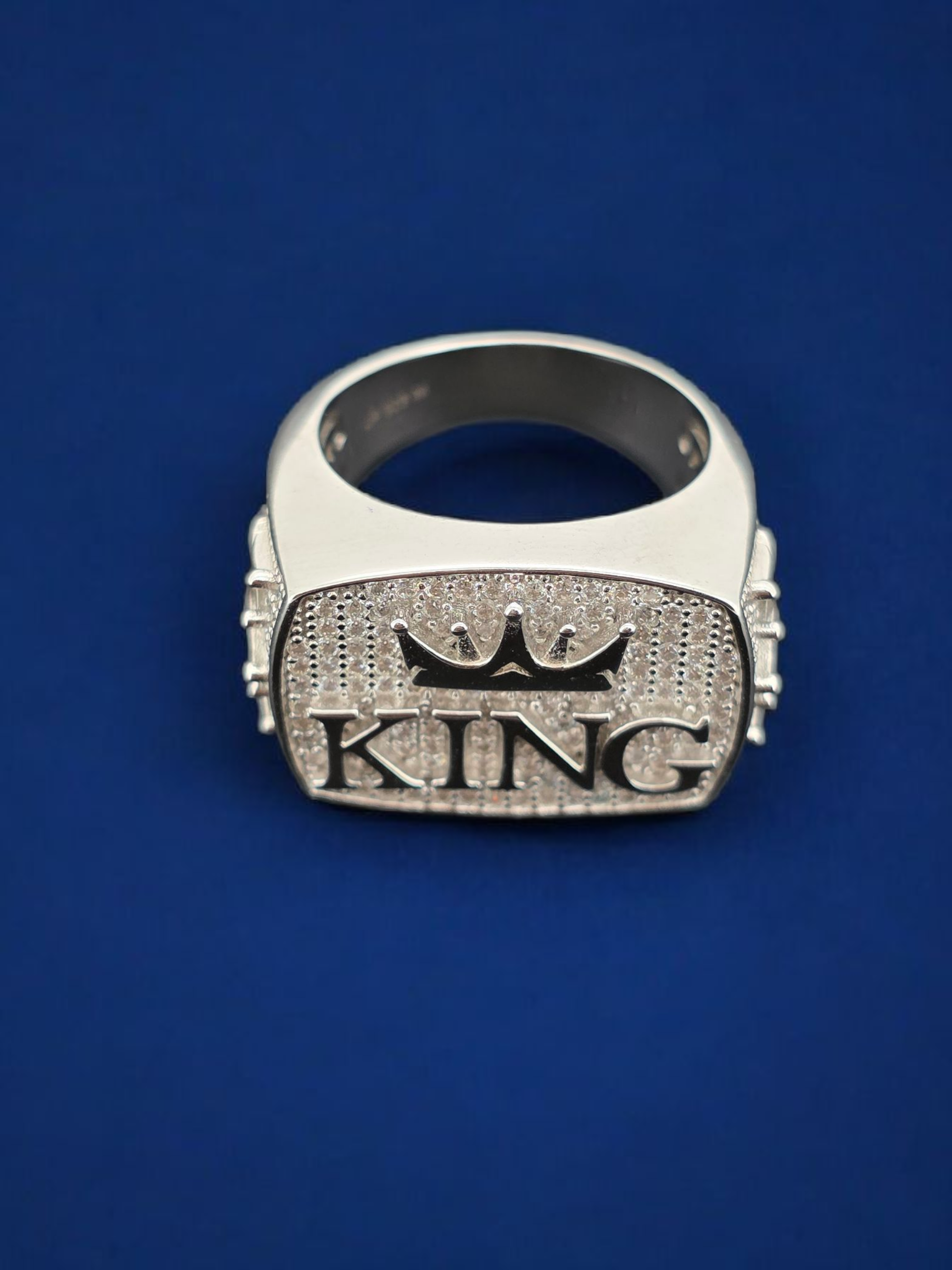 925 Silver Moissanite King Ring