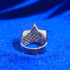 925 Silver Moissanite Star Ring