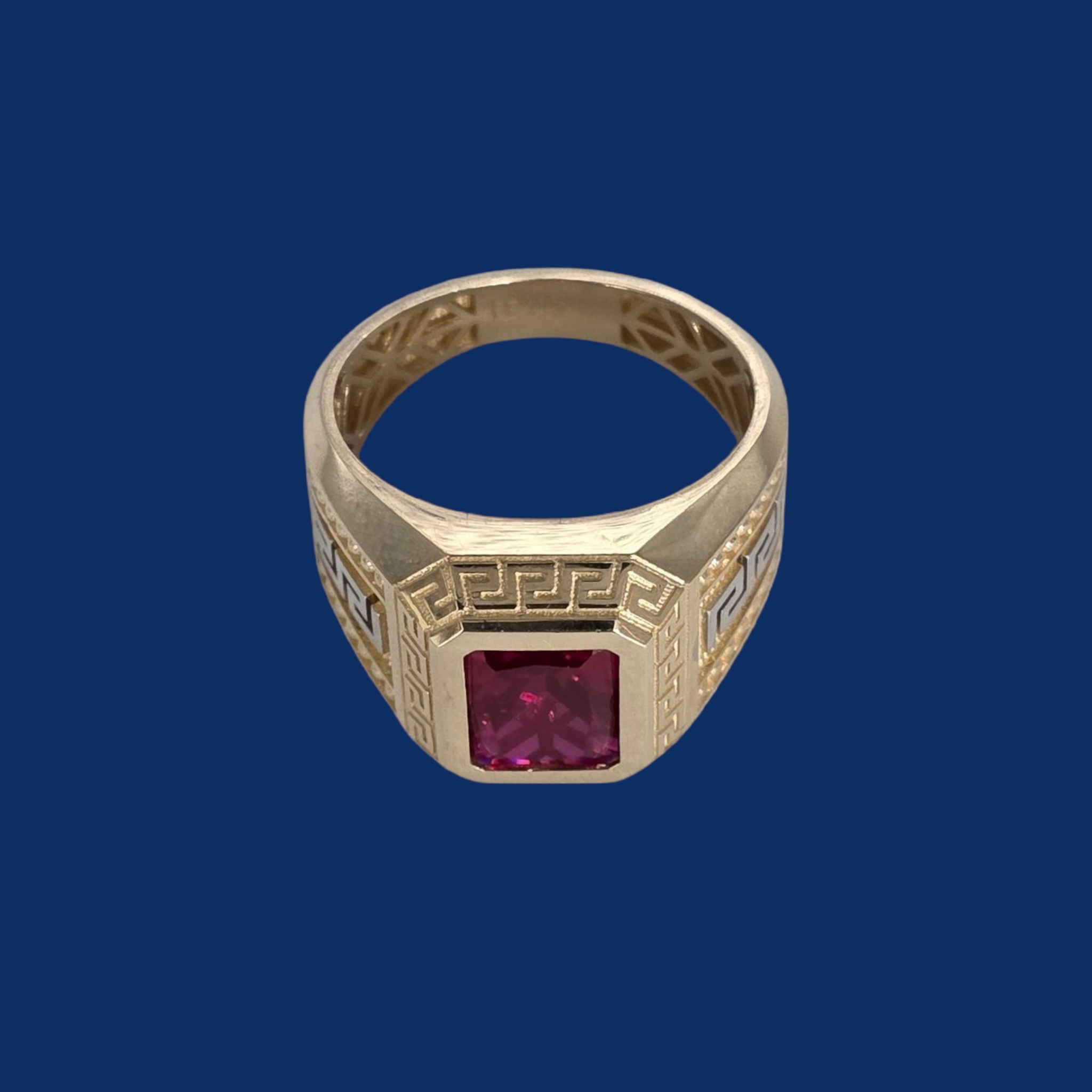 14K Gold Ruby Men’s Ring