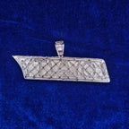 925 Silver Moissanite Custom Loyalty Pendent.