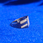 925 Silver Moissanite Square Ring