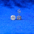 925 Silver Moissanite studs.
