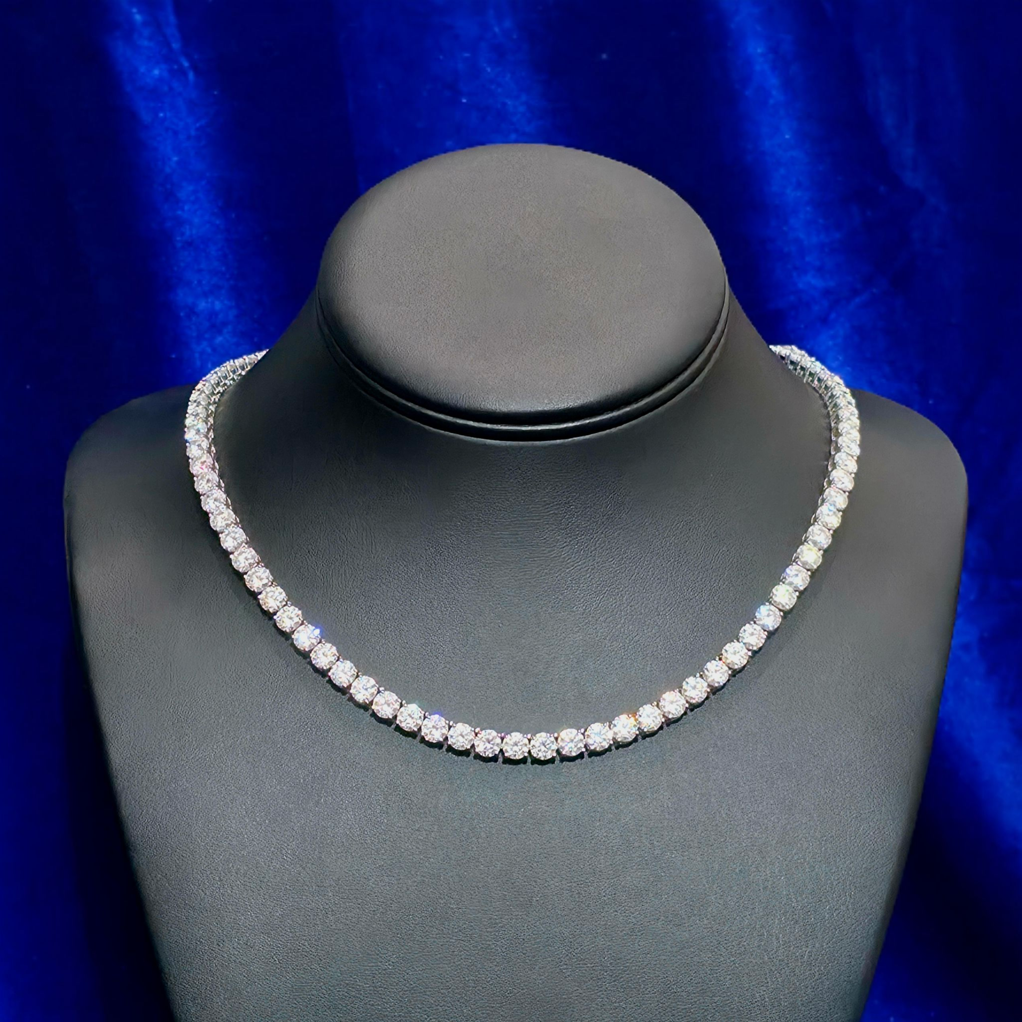 925 Silver Moissanite Tennis chain 5MM
