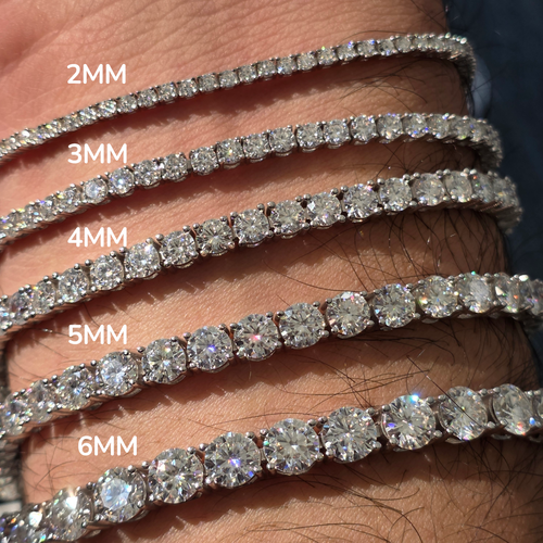 925 Silver Moissanite Tennis Bracelet 6mm