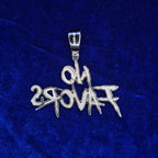 925 Silver Moissanite Custom No FAVORS Pendent.