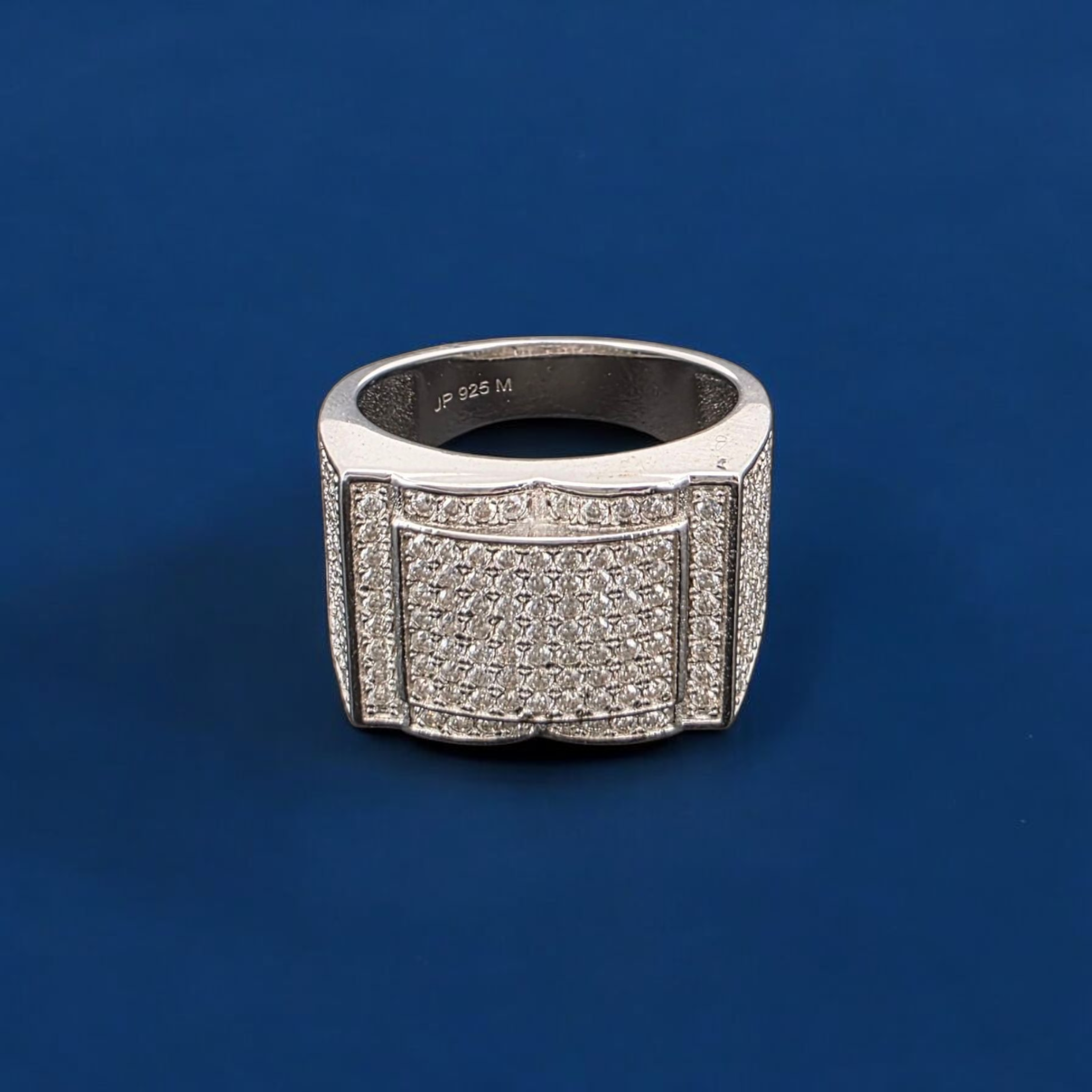 925 Silver Moissanite Square Ring