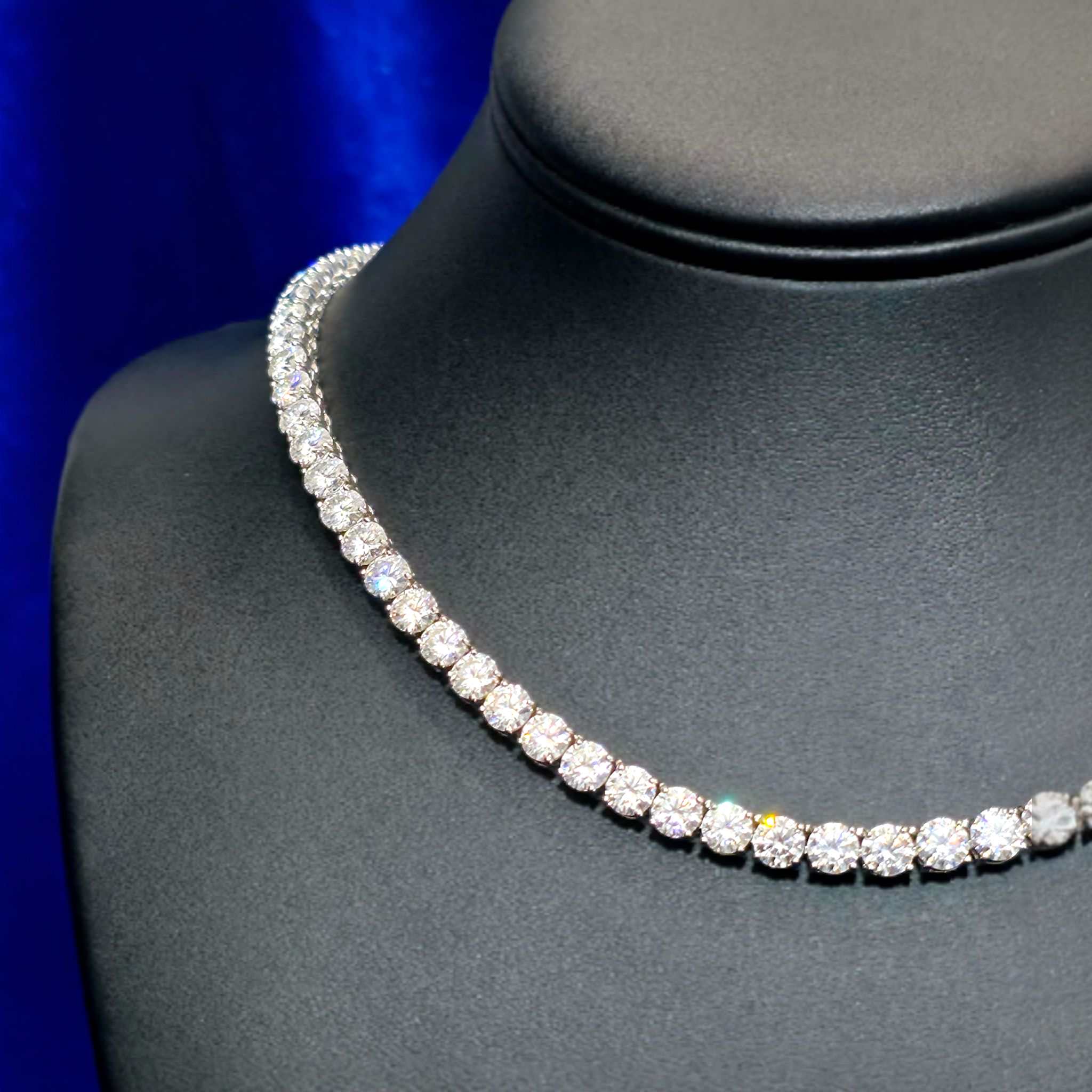 925 Silver Moissanite Tennis chain 5MM