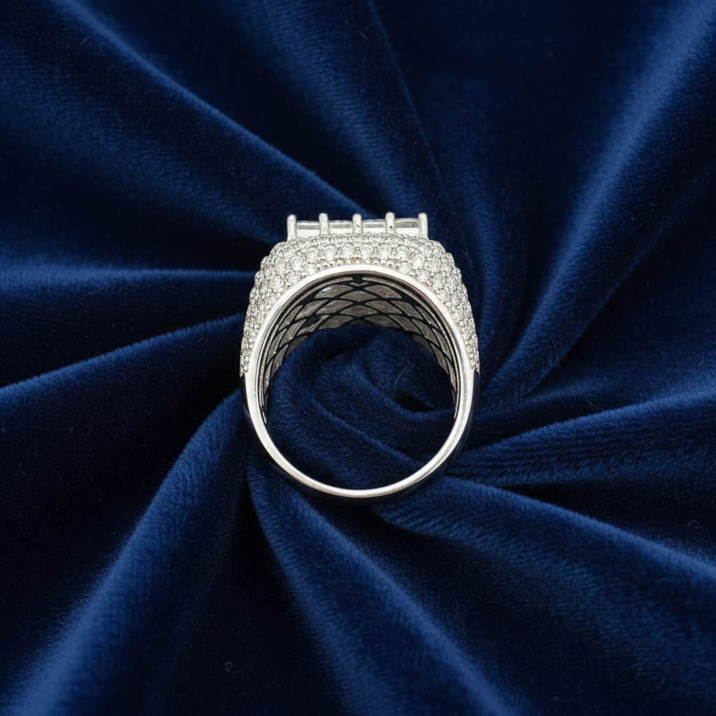 925 Silver Moissanite Ring at Flawless Jewelry