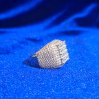 925 Silver Hip-Hop Moissanite Ring