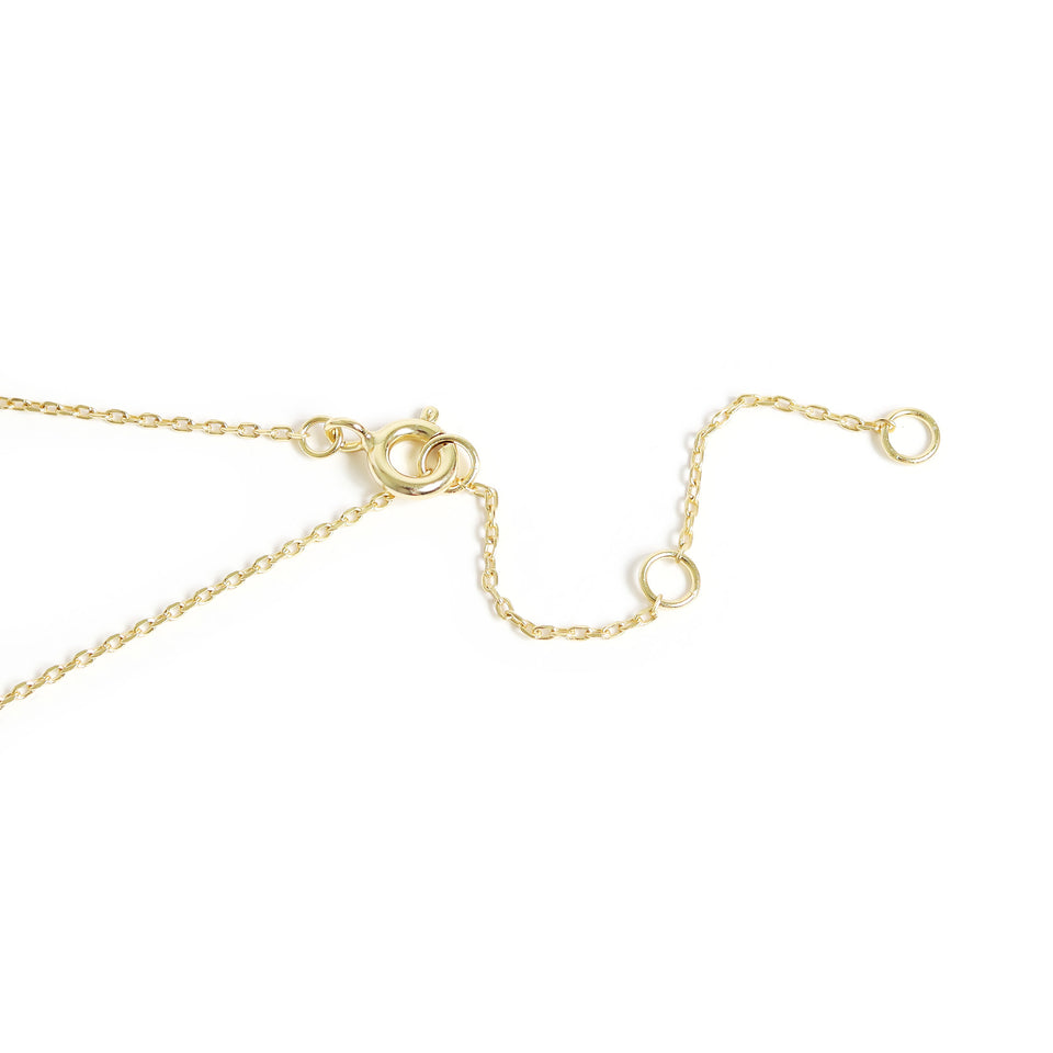 14K Gold Plated Sterling Silver Mother of Pearl Zodiac Pendant Necklace