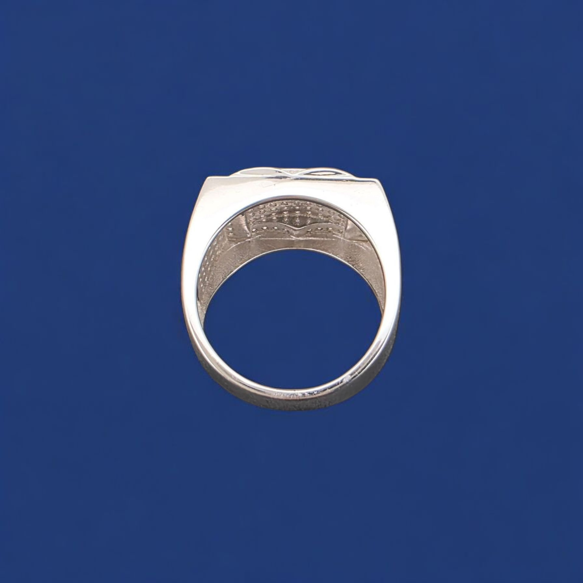 925 Silver Moissanite Square Ring