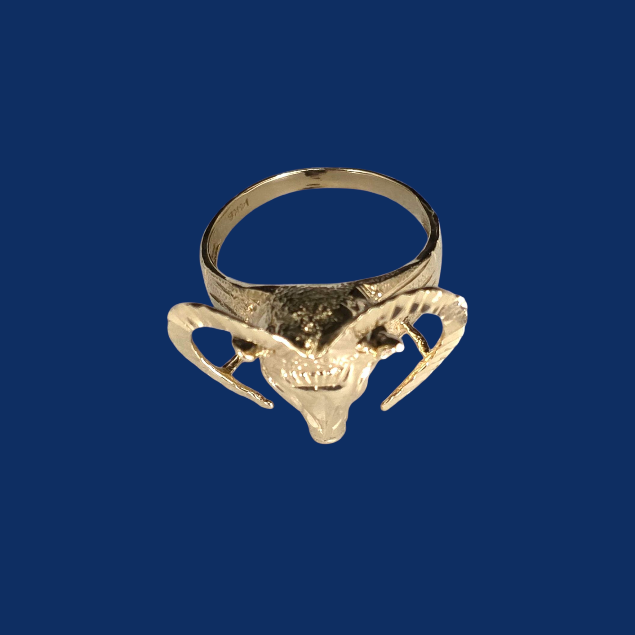 14K Gold GOAT Ring