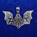 925 Silver Moissanite Custom BAT Pendent.