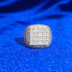 925 Silver Hip-Hop Moissanite Ring