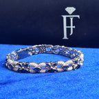 925 Silve Moissanite Colored Bracelet.
