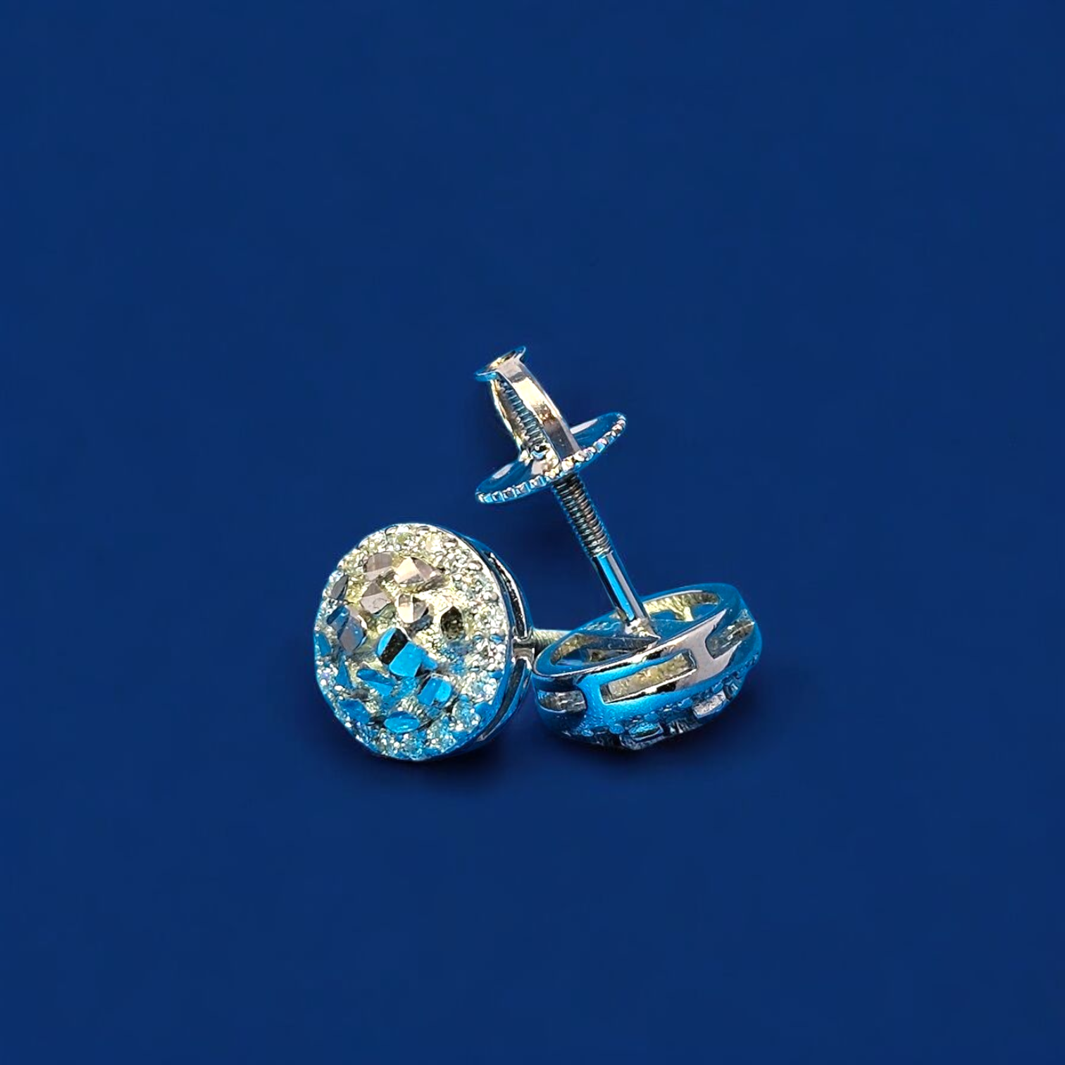 925 Silver Moissanite Circle Earrings 0.23 CTW