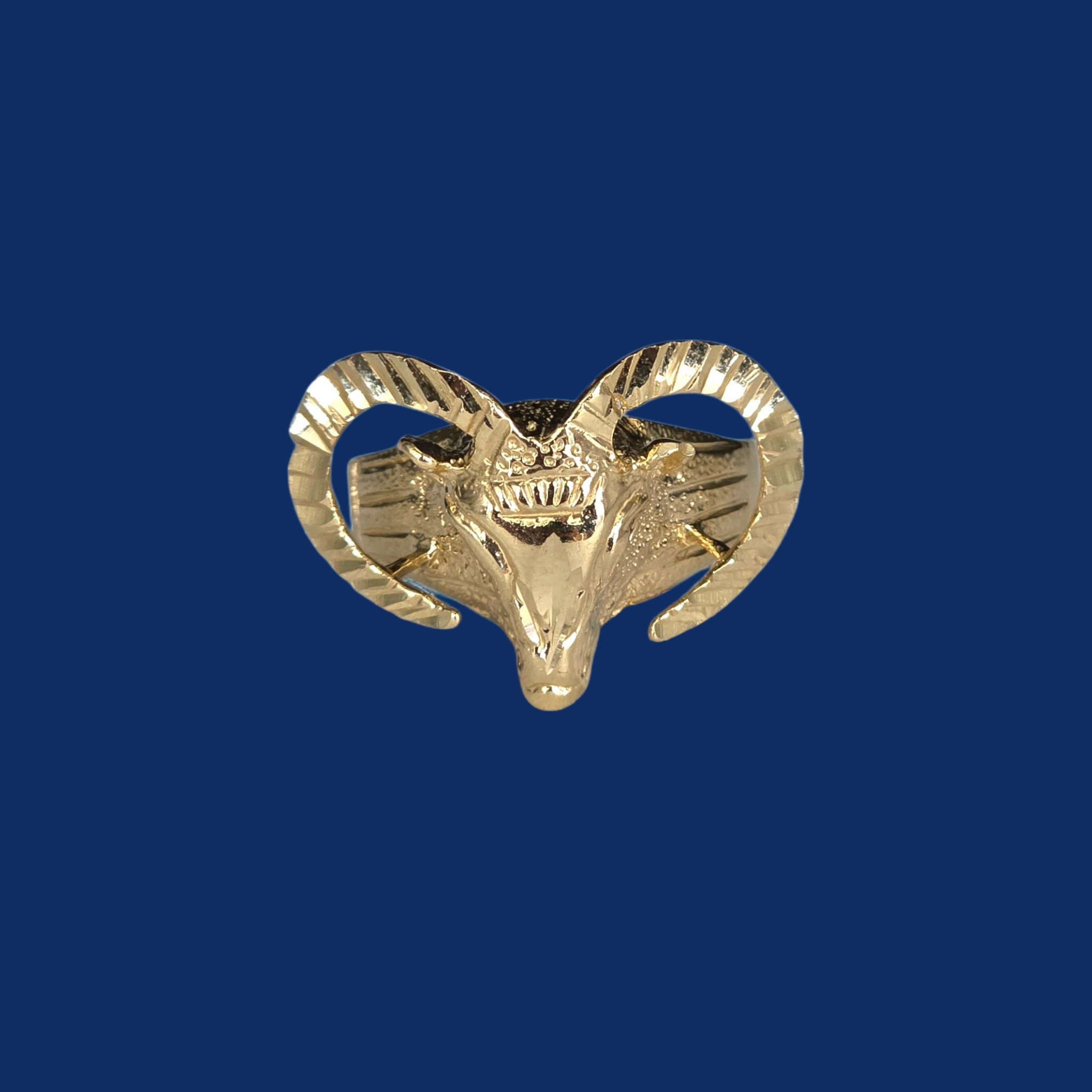 14K Gold GOAT Ring