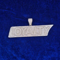 925 Silver Moissanite Custom Loyalty Pendent.