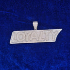 925 Silver Moissanite Custom Loyalty Pendent.