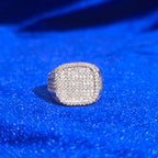 925 Silver Moissanite Signet Ring