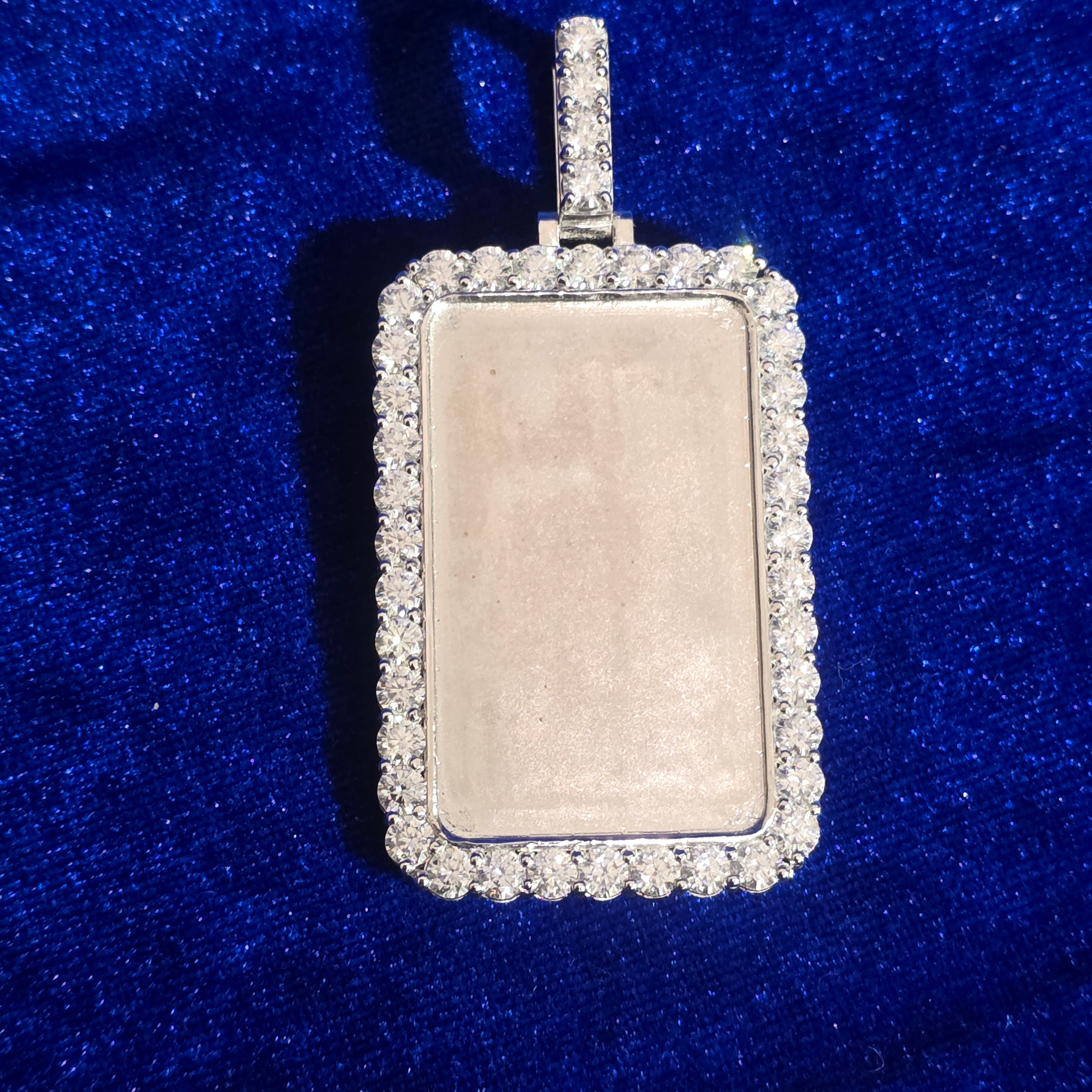 925 Silver Moissanite Memory Pendent