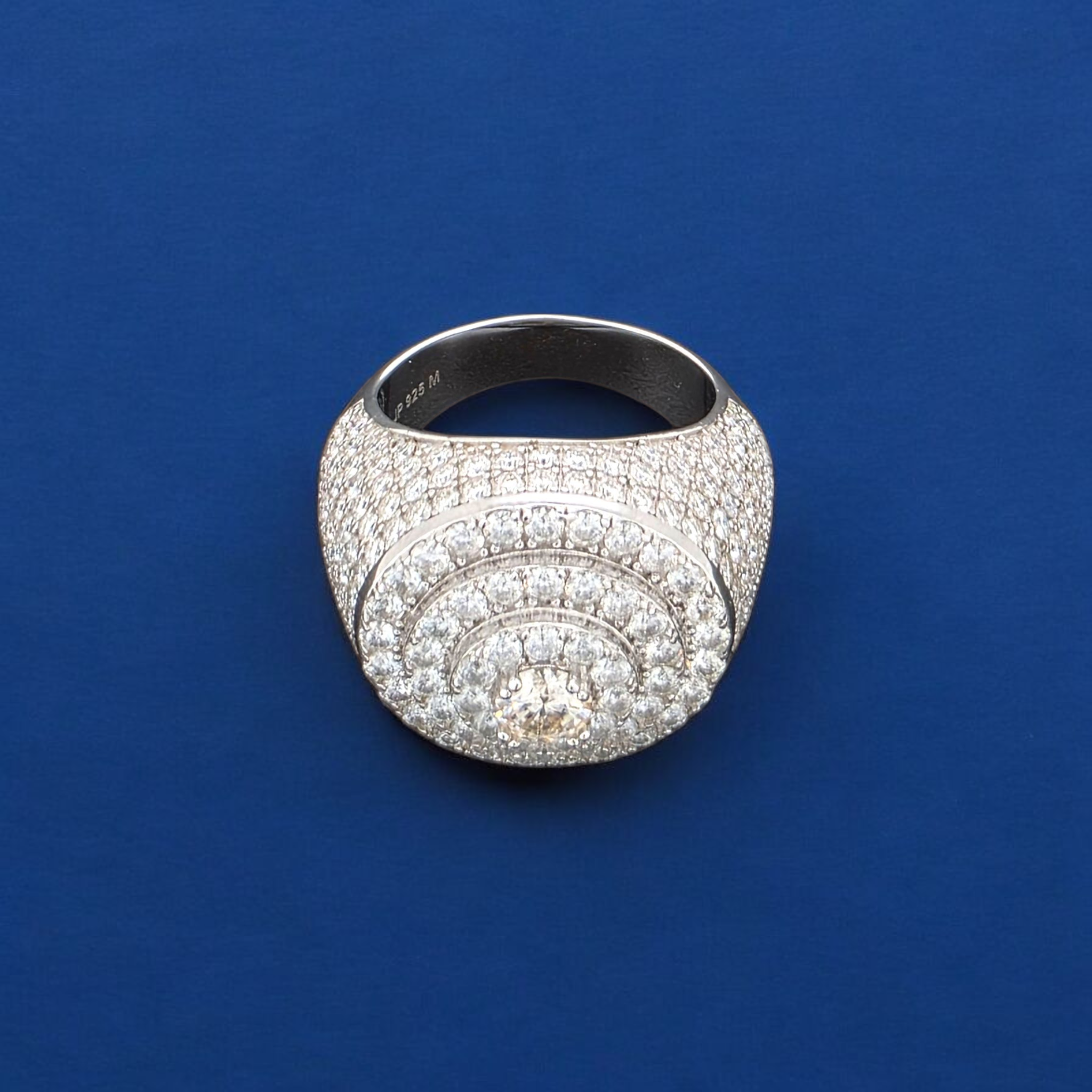 925 Silver Moissanite Signet Ring