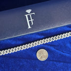 925 Silver Moissanite Cuban Link Bracelet 9MM