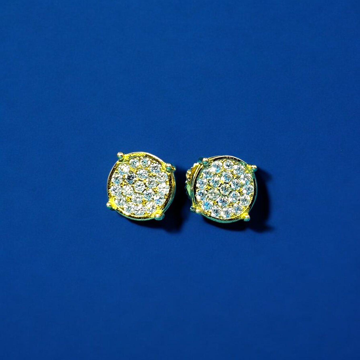 925 Silver Moissanite Circle Earrings 0.25 CTW