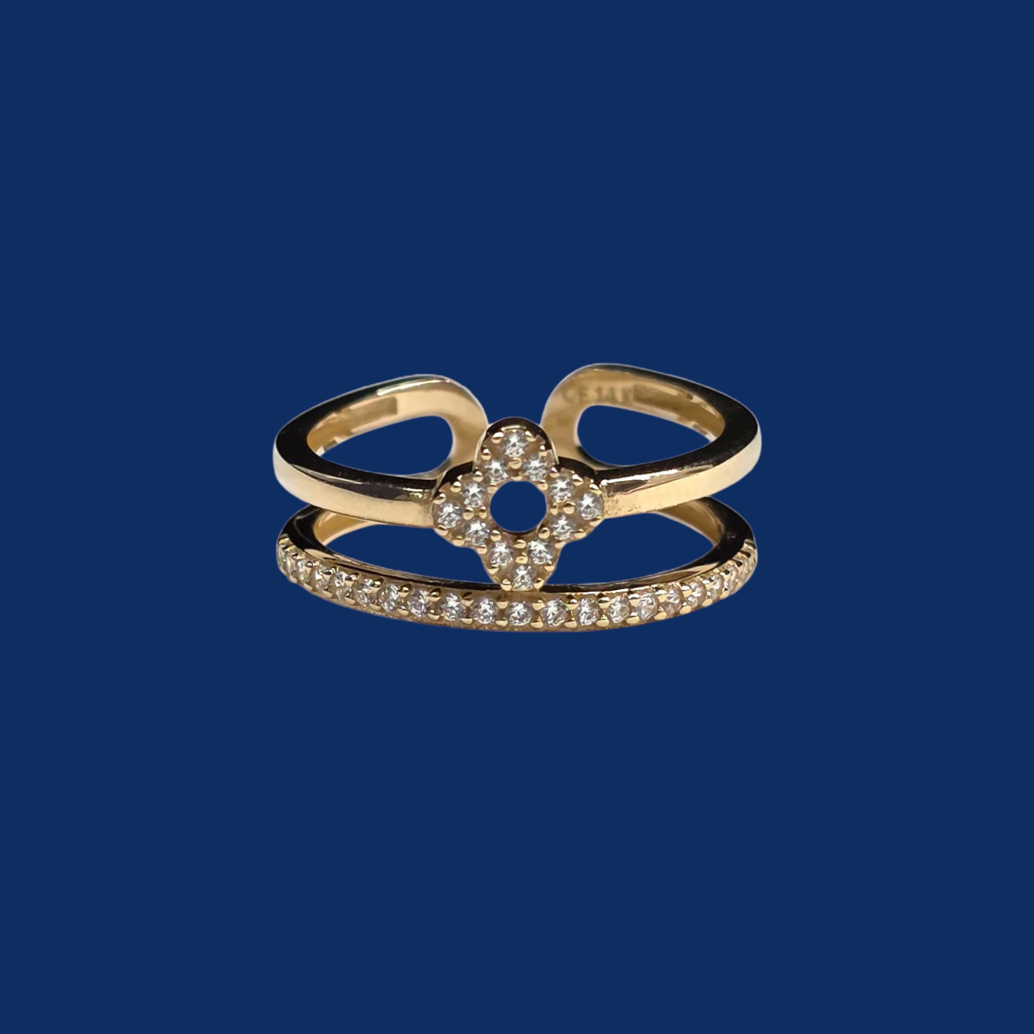 14K Gold Adjustable Women's Ring