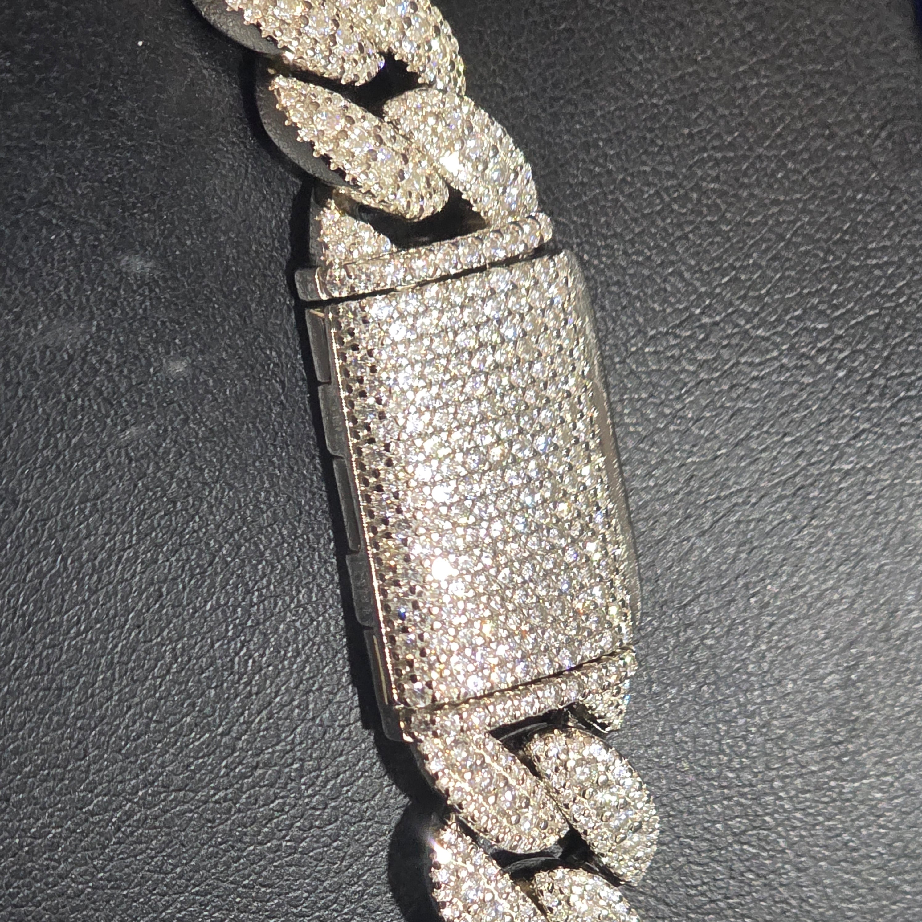 925 Silver Moissanite Miami Cuban Solid 12MM