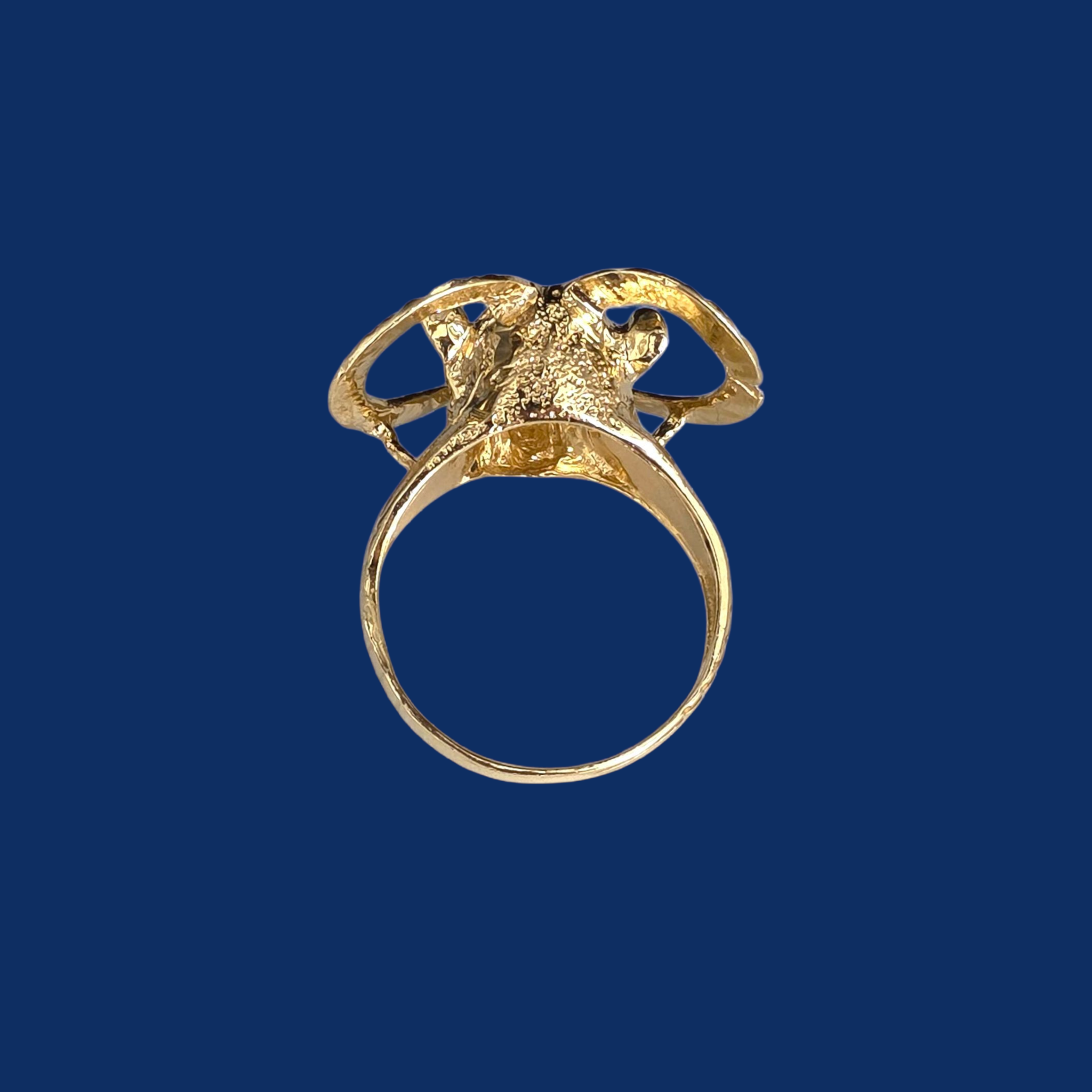 14K Gold GOAT Ring