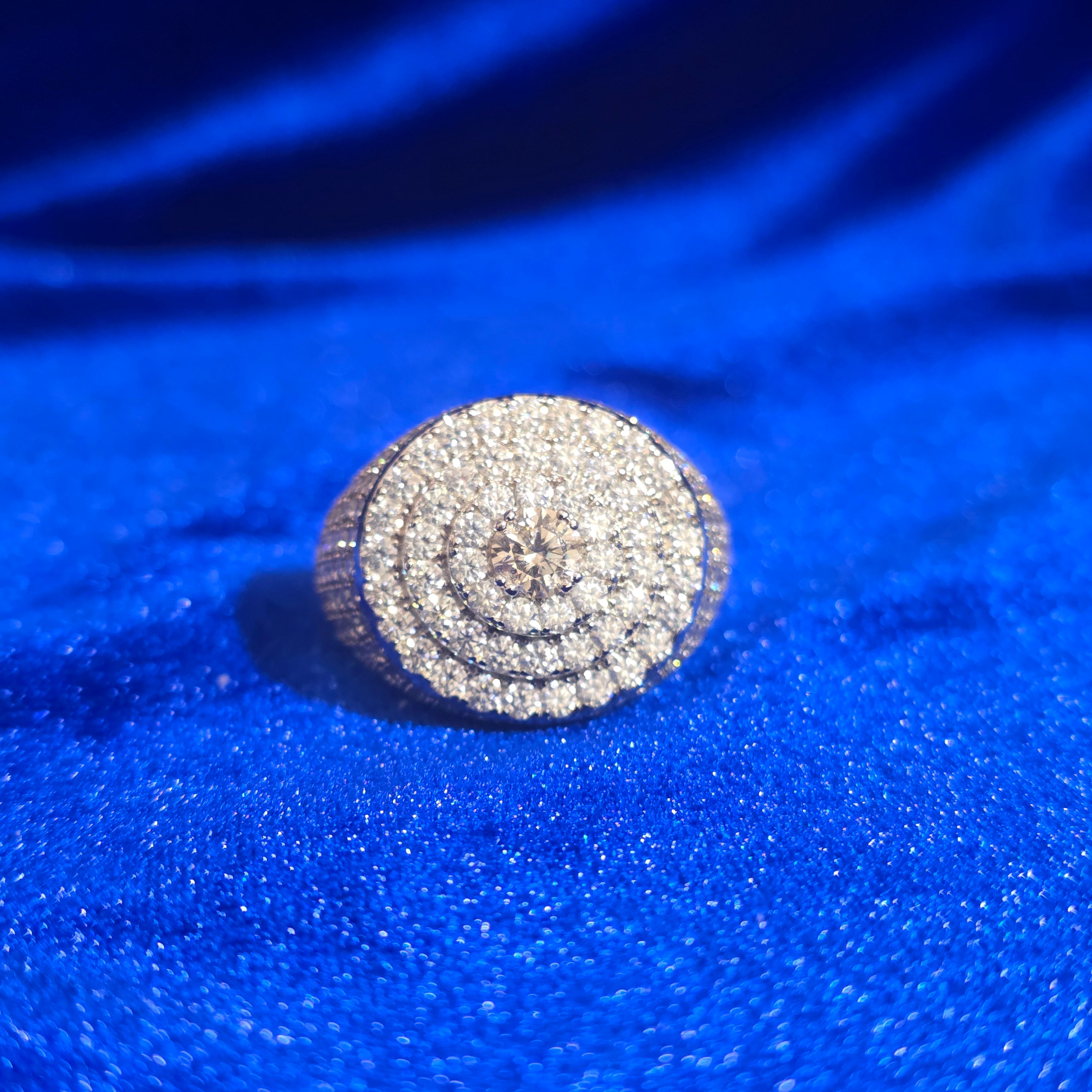 925 Silver Moissanite Signet Ring