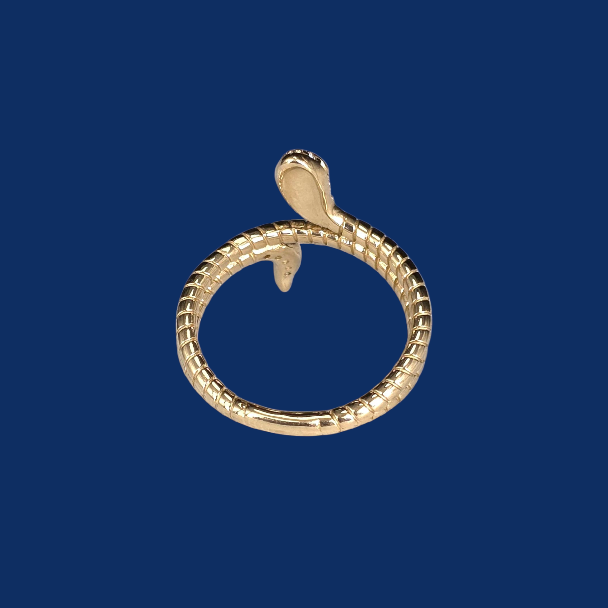 14k Gold Snake Ring