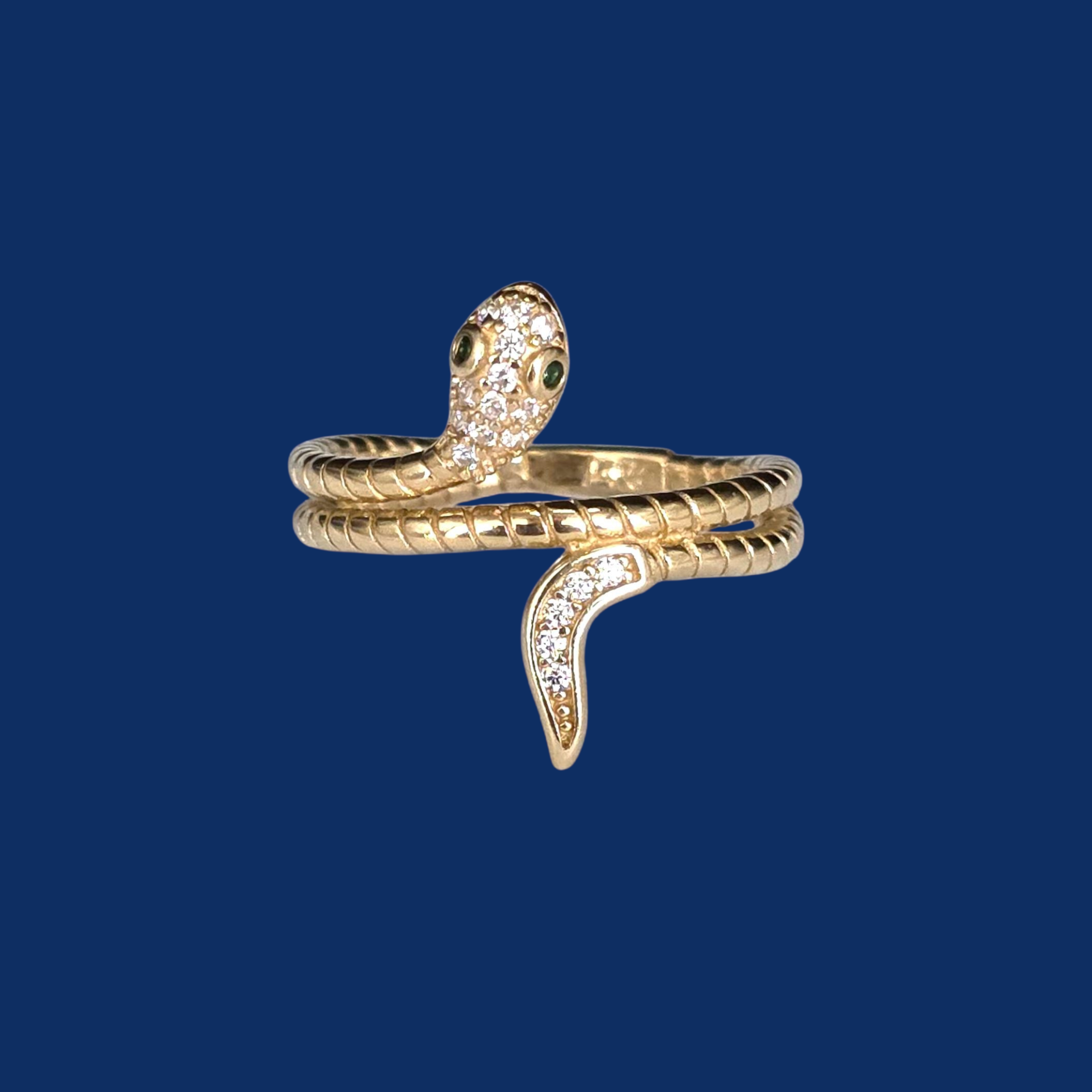 14k Gold Snake Ring