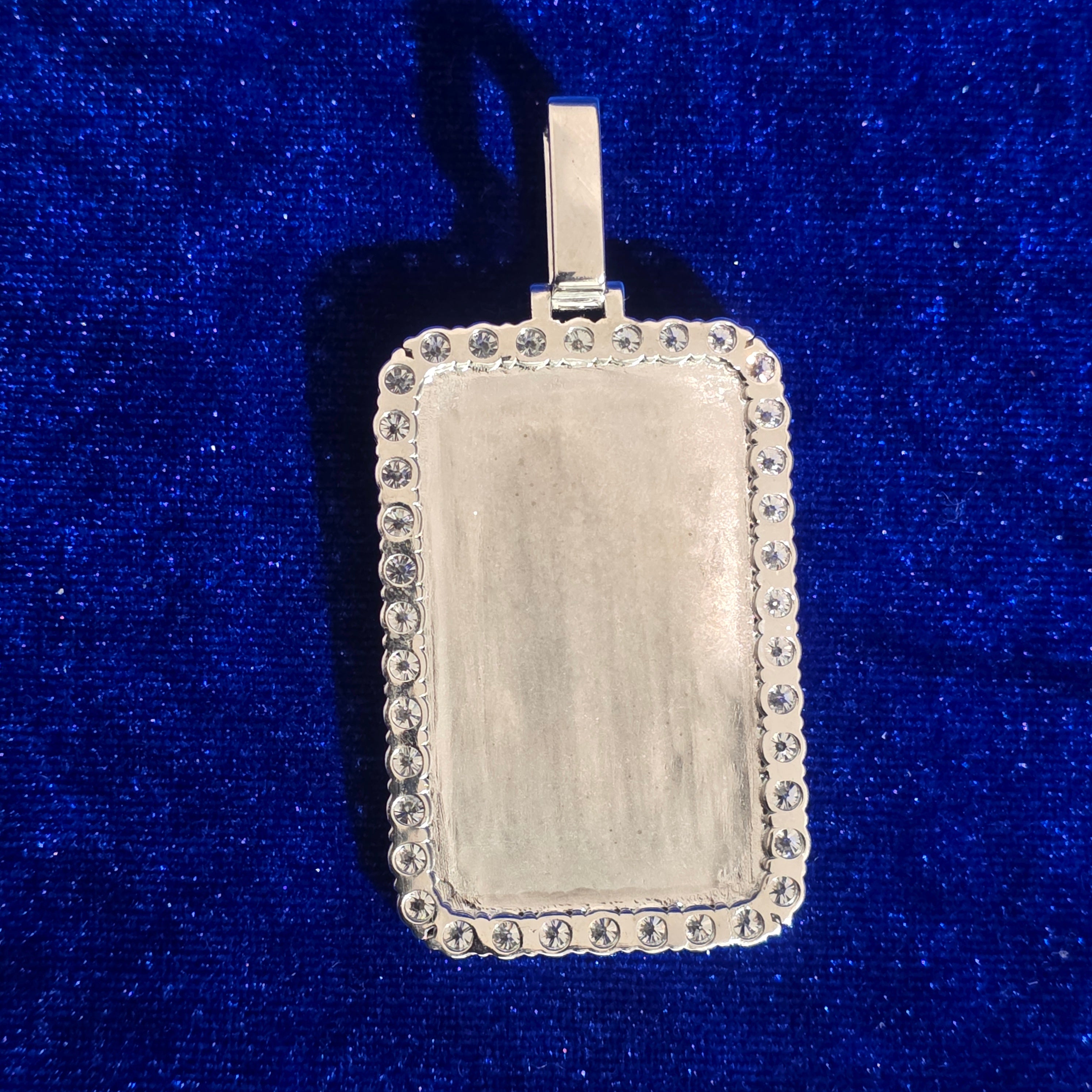 925 Silver Moissanite Memory Pendent