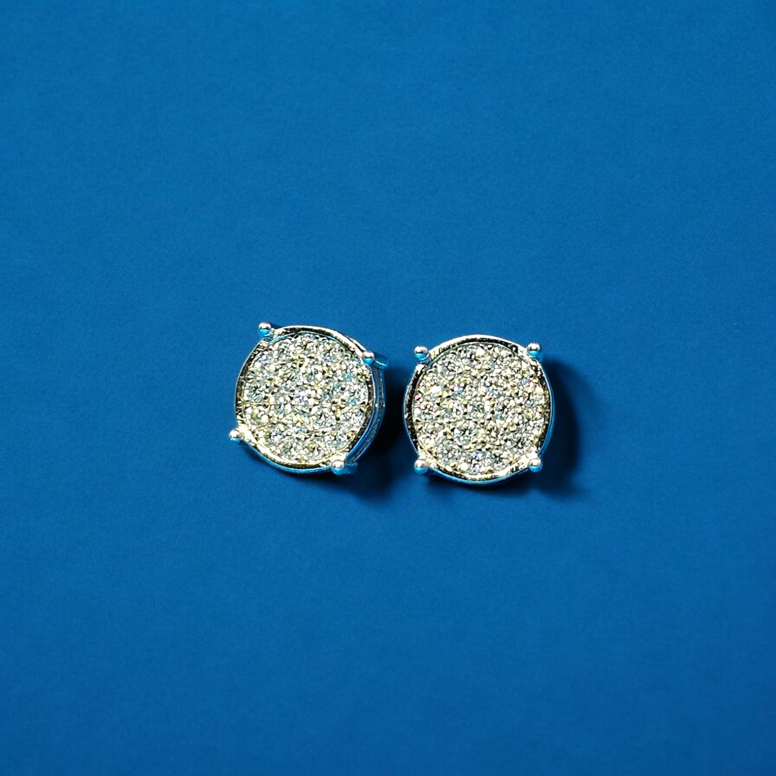 925 Silver Moissanite Circle Earrings 0.25 CTW